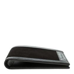 Pre Owned Salvatore Ferragamo Brown Leather and Suede Bifold Wallet