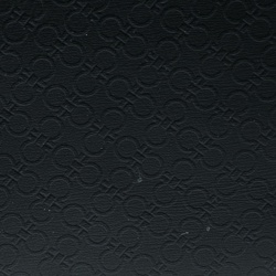 Pre Owned Salvatore Ferragamo Black Leather Logo Embossed Bifold Wallet