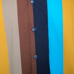 Pre Owned Salvatore Ferragamo Multicolor Wide Striped Cotton Short Sleeve Shirt XL