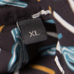 Pre Owned Salvatore Ferragamo Multicolor Cactus Printed Cotton Long Sleeve Shirt XL