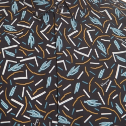 Pre Owned Salvatore Ferragamo Multicolor Cactus Printed Cotton Long Sleeve Shirt XL