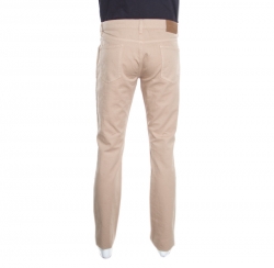 Pre Owned Salvatore Ferragamo Beige Straight Fit Jeans XL