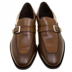 Pre Owned Salvatore Ferragamo Brown Leather Liverpool Moccasins Size 44.5