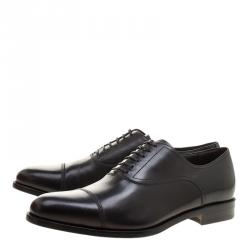 Pre Owned Salvatore Ferragamo Black Leather Guru Francesina Oxfords Size 45
