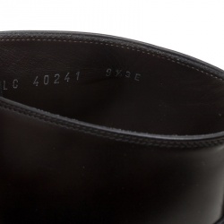 Salvatore Ferragamo Black Brogue Leather Gaiano Wing Tip Ankle Boots Size 43.5