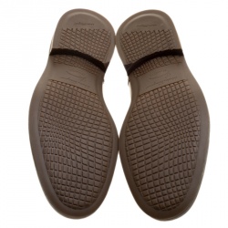 Pre Owned Salvatore Ferragamo Brown Brogue Leather Gabriele Derby Size 42.5