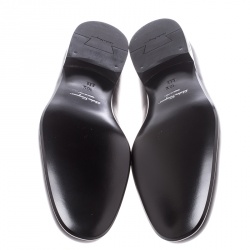 مملوكة مسبقًا حذاء لوفرز سالفاتوري فيراغامو لودويغ جلد بني مقاس 44.5