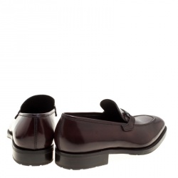 Pre Owned حذاء لوفرز سالفاتوري فيراغامو بانفيلو جلد برون بني مقاس 44.5