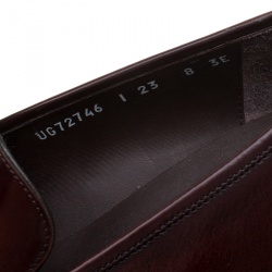مملوكة مسبقًا Salvatore Ferragamo Wine Leather Panfilo Loafers Size 42