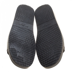 Pre Owned Salvatore Ferragamo Brown Leather Lutfi Slides Size 44