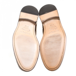 Pre Owned حذاء دربي سالفاتوري فيراغامو نوردلاند جلد تمساح موكا مقاس 42