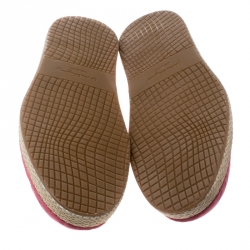 Pre Owned حذاء إسبادريلز سالفاتوري فيراغامو لامبدوسا جلد سحلية وردية مقاس 44