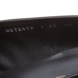 Pre Owned Salvatore Ferragamo Black Leather Panfilo Loafers Size 44