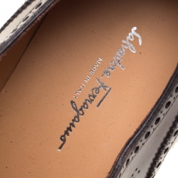Salvatore Ferragamo Special Edition Wine Brogue Leather Trieste Oxfords Size 44