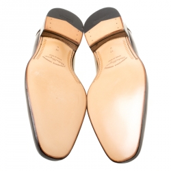 مملوكة مسبقًا Salvatore Ferragamo Brown Leather Rocco Loafers Size 46