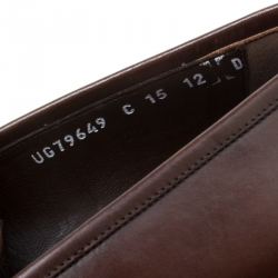مملوكة مسبقًا Salvatore Ferragamo Brown Leather Rocco Loafers Size 46