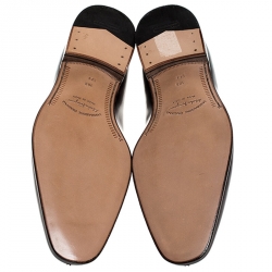 Pre Owned Salvatore Ferragamo Brown Leather Lanier Derby Size 44.5