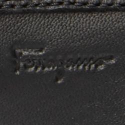 Salvatore Ferragamo Black Leather Stephen 2 High Top Sneakers Size 42.5
