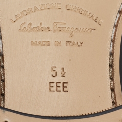 Pre Owned Salvatore Ferragamo Black Leather Luce Divis Oxfords Size 39.5