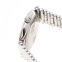 Pre Owned Salvatore Ferragamo Silver Stainless Steel FIN040015 Men's Wristwatch 36 mm