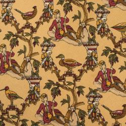 مملوكة مسبقًا Salvatore Ferragamo Yellow Duck Print Silk Tie