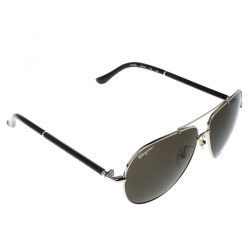 Salvatore Ferragamo Gold/Green SF144SL Aviator Sunglasses