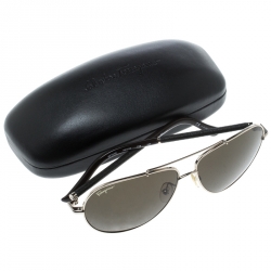 Salvatore Ferragamo Gold/Green SF144SL Aviator Sunglasses
