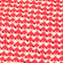Pre Owned Salvatore Ferragamo Pink Abstract Mini Square Print Tie