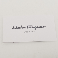 Pre Owned Salvatore Ferragamo Cafe Brown Leather Sling Backpack