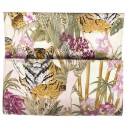 Pre Owned Salvatore Ferragamo Jungle Scarf-Print Flap Wallet