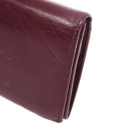 مملوكة مسبقًا Salvatore Ferragamo Gancini Bordeaux Continental Wallet