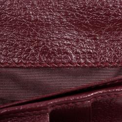 مملوكة مسبقًا Salvatore Ferragamo Gancini Bordeaux Continental Wallet