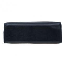 Pre Owned حقيبة كتف سالفاتوري فيراكامو فارا جلد سحلية منقوش مع محفظة بطية مزدوجة سوداء