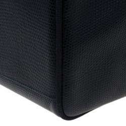 Pre Owned حقيبة كتف سالفاتوري فيراكامو فارا جلد سحلية منقوش مع محفظة بطية مزدوجة سوداء