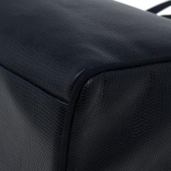 Pre Owned حقيبة كتف سالفاتوري فيراكامو فارا جلد سحلية منقوش مع محفظة بطية مزدوجة سوداء