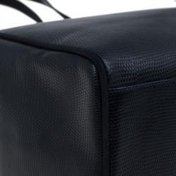 Pre Owned حقيبة كتف سالفاتوري فيراكامو فارا جلد سحلية منقوش مع محفظة بطية مزدوجة سوداء