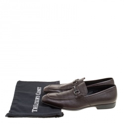 مملوكة مسبقًا Salvatore Ferragamo Brown Leather Loafers Size 46