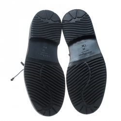 Pre Owned Salvatore Ferragamo Burgundy Leather Mallorca Platform Ankle Boots Size 41.5