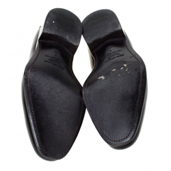 مملوكة مسبقًا حذاء لوفرز سالفاتوري فيراغامو سليب أون جلد بني مقاس 42