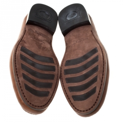 Pre Owned حذاء لوفرز سالفاتوري فيراغامو ماسون جلد بني مقاس 43