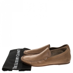 مملوكة مسبقًا Salvatore Ferragamo Brown Leather Loafers Size 43
