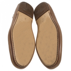 مملوكة مسبقًا Salvatore Ferragamo Brown Leather Loafers Size 43