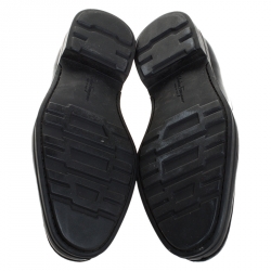 Salvatore Ferragamo Black Leather Mason Loafers Size 40