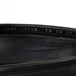 Pre Owned Salvatore Ferragamo Black Leather Gancino Bit Loafers Size 44