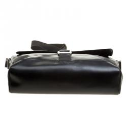 Salvatore Ferragamo Black Leather Briefcase