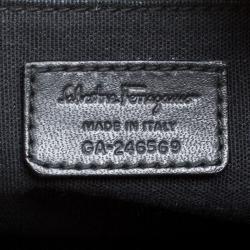 Salvatore Ferragamo Black Leather Briefcase