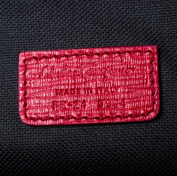 Pre Owned Salvatore Ferragamo Black/Red Leather Laptop Bag