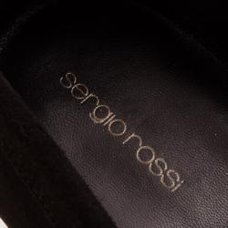 Pre Owned Sergio Rossi Brown Suede Loafers Size 44