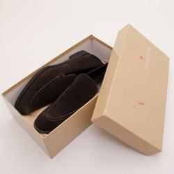 Pre Owned Sergio Rossi Brown Suede Loafers Size 44