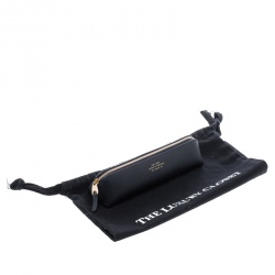 Smythson Dark Blue Leather Panama Pencil Case
